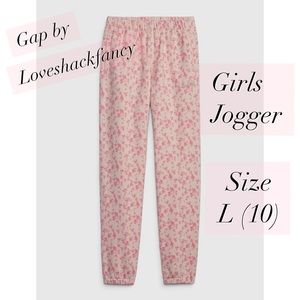 NWT Kids Sz L GAP x Loveshackfancy Large Kids Girls Floral Jogger Sweatpants
